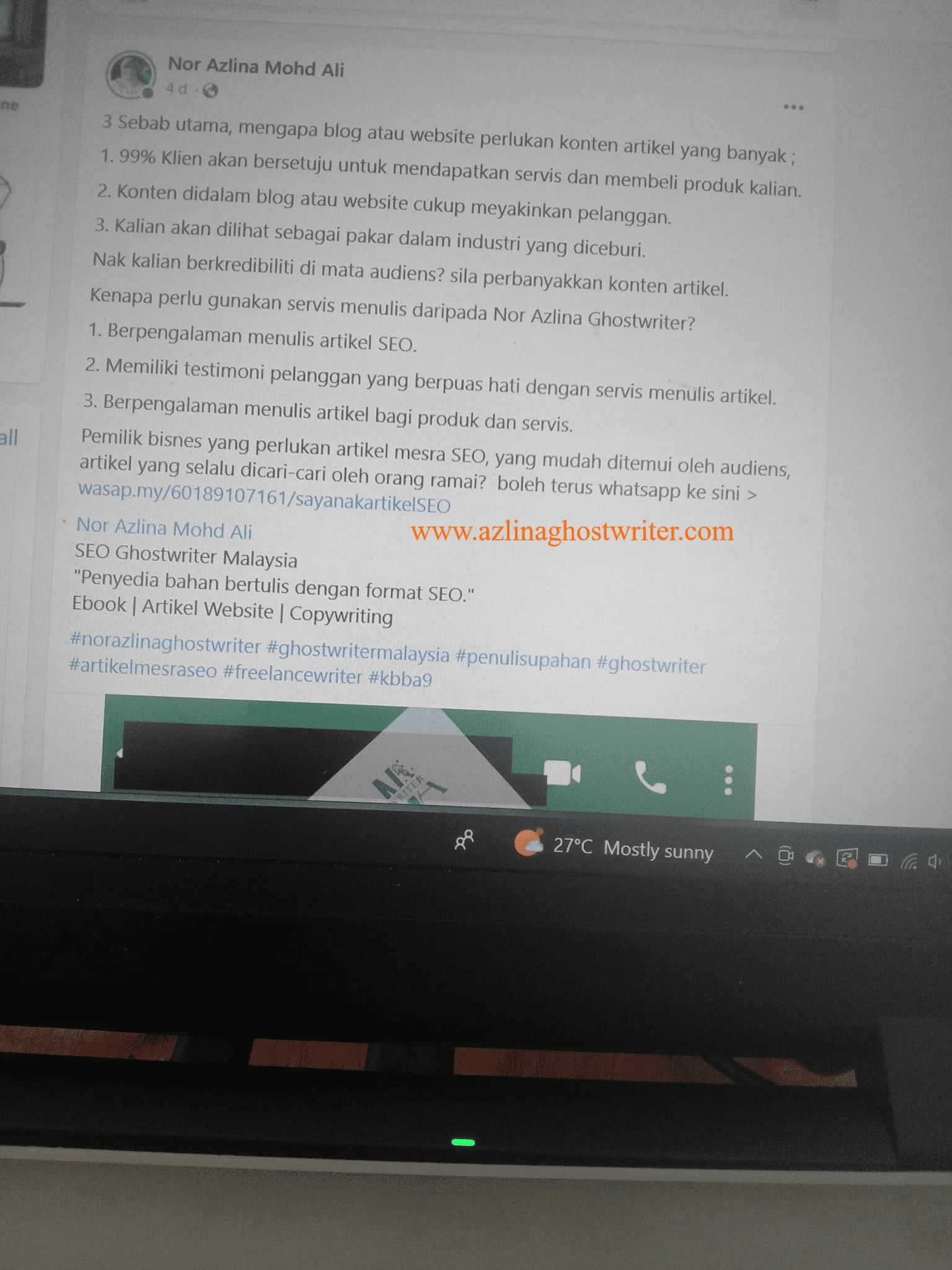 kembangkan penulisan artikel
